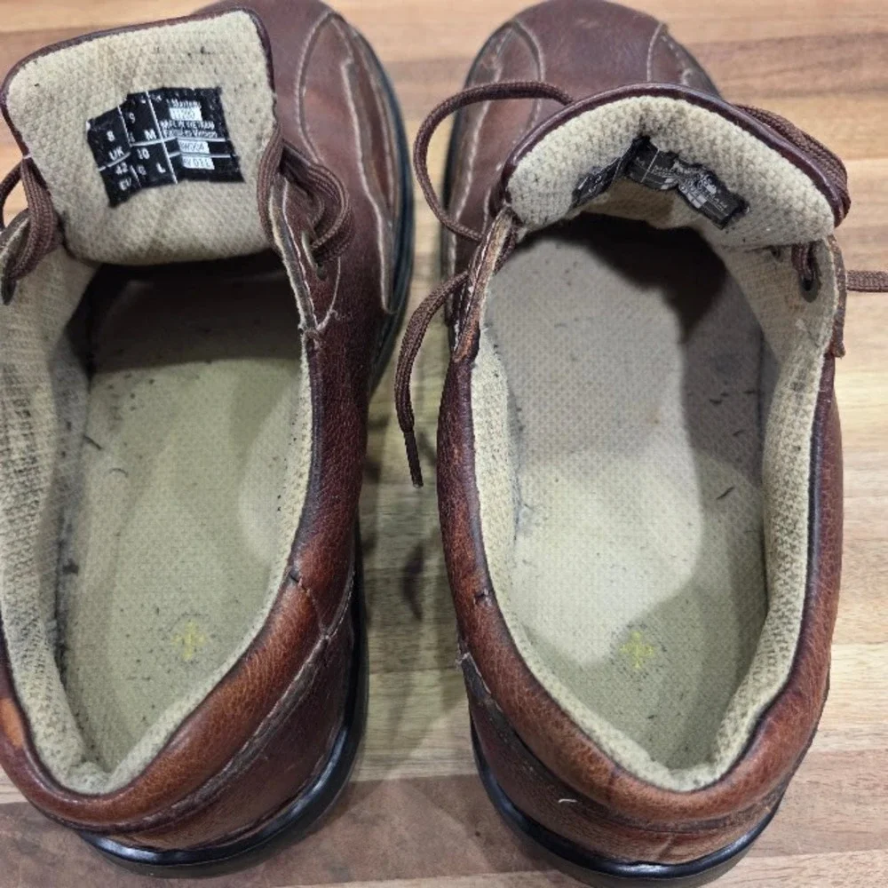 Dr Martens Oxford Men's 9 | Women's 10 Brown Leather Chunky Square Toe Y2K *READ
